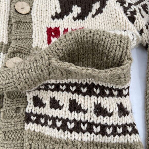 Parajumpers Hooded Cardigan Sweater Womens XS Bear Handknit‎ - Picture 9 of 9